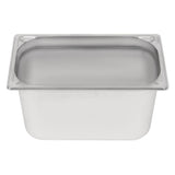 Vogue Heavy Duty Stainless Steel 1/3 Gastronorm Tray 200mm - DW445  Vogue   