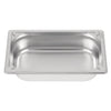 Vogue Heavy Duty Stainless Steel 1/4 Gastronorm Tray 65mm - DW446  Vogue   