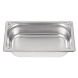 Vogue Heavy Duty Stainless Steel 1/4 Gastronorm Tray 65mm - DW446  Vogue   