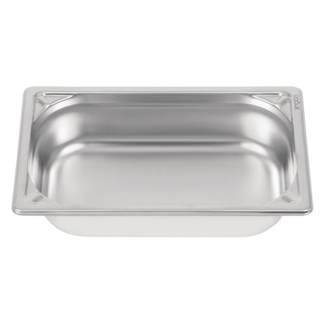 Vogue Heavy Duty Stainless Steel 1/4 Gastronorm Tray 65mm - DW446  Vogue   
