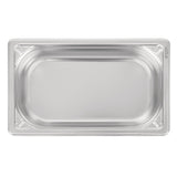Vogue Heavy Duty Stainless Steel 1/4 Gastronorm Tray 65mm - DW446  Vogue   