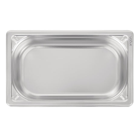Vogue Heavy Duty Stainless Steel 1/4 Gastronorm Tray 65mm - DW446  Vogue   