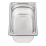 Vogue Heavy Duty Stainless Steel 1/4 Gastronorm Tray 100mm - DW447  Vogue   