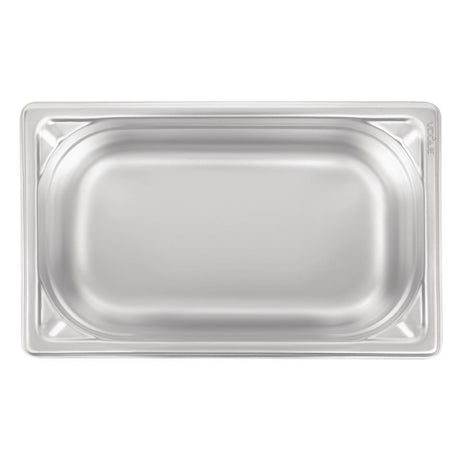 Vogue Heavy Duty Stainless Steel 1/4 Gastronorm Tray 100mm - DW447  Vogue   
