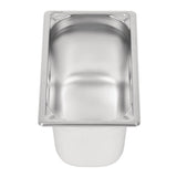 Vogue Heavy Duty Stainless Steel 1/4 Gastronorm Tray 150mm - DW448  Vogue   