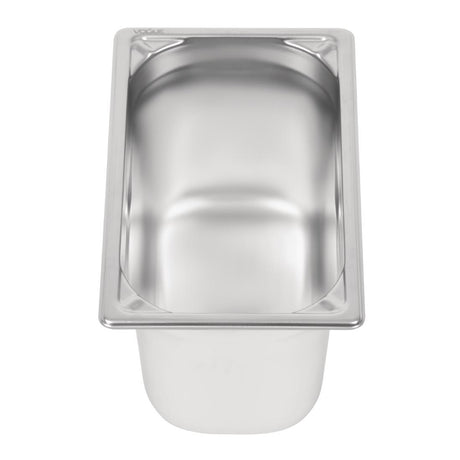 Vogue Heavy Duty Stainless Steel 1/4 Gastronorm Tray 150mm - DW448  Vogue   