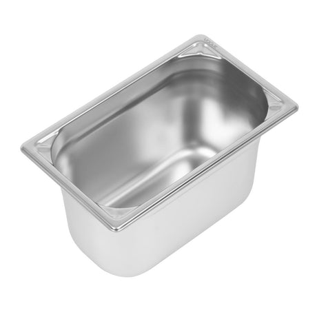 Vogue Heavy Duty Stainless Steel 1/4 Gastronorm Tray 150mm - DW448  Vogue   