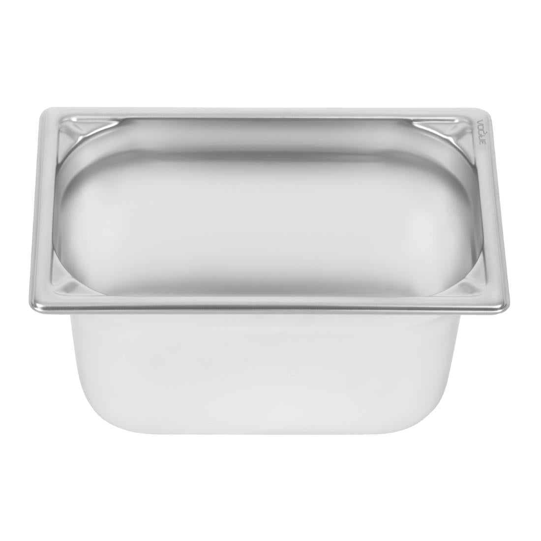 Vogue Heavy Duty Stainless Steel 1/4 Gastronorm Tray 150mm - DW448  Vogue   