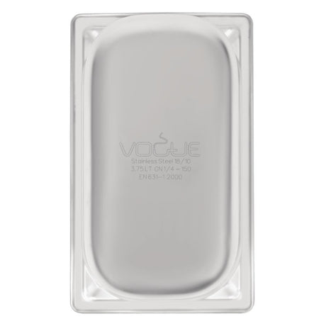 Vogue Heavy Duty Stainless Steel 1/4 Gastronorm Tray 150mm - DW448  Vogue   
