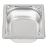 Vogue Heavy Duty Stainless Steel 1/6 Gastronorm Tray 65mm - DW449  Vogue   