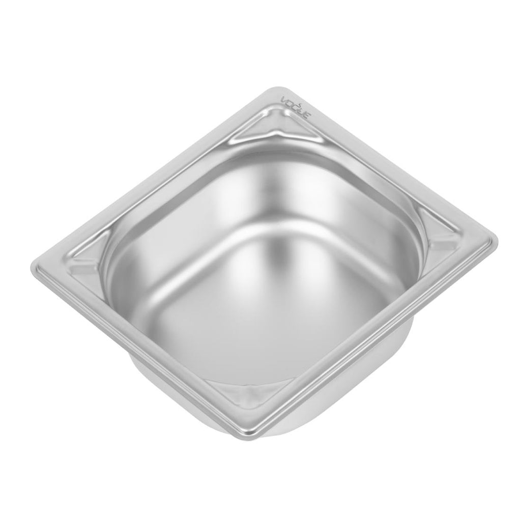 Vogue Heavy Duty Stainless Steel 1/6 Gastronorm Tray 65mm - DW449  Vogue   