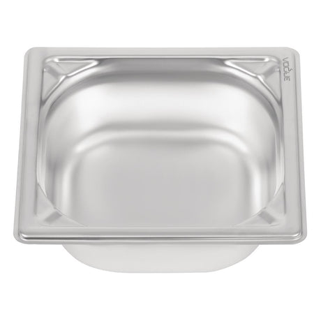 Vogue Heavy Duty Stainless Steel 1/6 Gastronorm Tray 65mm - DW449  Vogue   