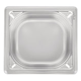 Vogue Heavy Duty Stainless Steel 1/6 Gastronorm Tray 65mm - DW449  Vogue   