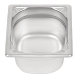 Vogue Heavy Duty Stainless Steel 1/6 Gastronorm Tray 100mm - DW450  Vogue   