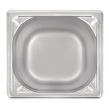 Vogue Heavy Duty Stainless Steel 1/6 Gastronorm Tray 200mm - DW452  Vogue   