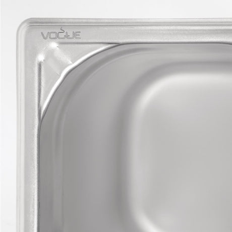 Vogue Heavy Duty Stainless Steel 1/6 Gastronorm Tray 200mm - DW452  Vogue   