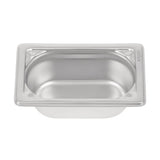 Vogue Heavy Duty Stainless Steel 1/9 Gastronorm Tray 65mm - DW453  Vogue   