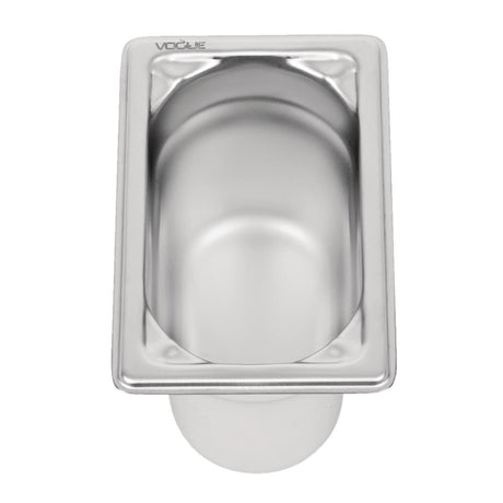 Vogue Heavy Duty Stainless Steel 1/9 Gastronorm Tray 100mm - DW454  Vogue   