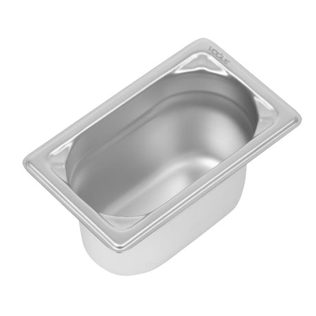 Vogue Heavy Duty Stainless Steel 1/9 Gastronorm Tray 100mm - DW454  Vogue   