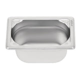 Vogue Heavy Duty Stainless Steel 1/9 Gastronorm Tray 100mm - DW454  Vogue   
