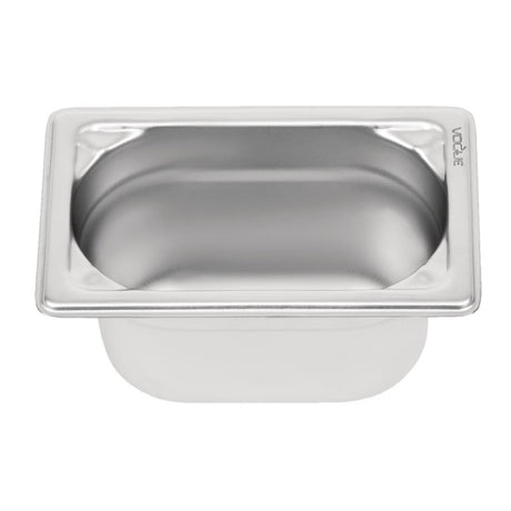 Vogue Heavy Duty Stainless Steel 1/9 Gastronorm Tray 100mm - DW454  Vogue   
