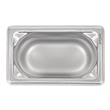 Vogue Heavy Duty Stainless Steel 1/9 Gastronorm Tray 100mm - DW454  Vogue   