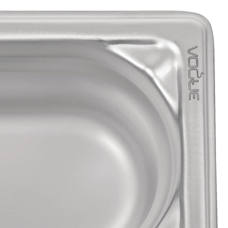 Vogue Heavy Duty Stainless Steel 1/9 Gastronorm Tray 100mm - DW454  Vogue   
