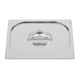 Vogue Heavy Duty Stainless Steel 1/2 Gastronorm Tray Lid - DW456  Vogue   