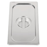 Vogue Heavy Duty Stainless Steel 1/3 Gastronorm Tray Lid - DW457  Vogue   