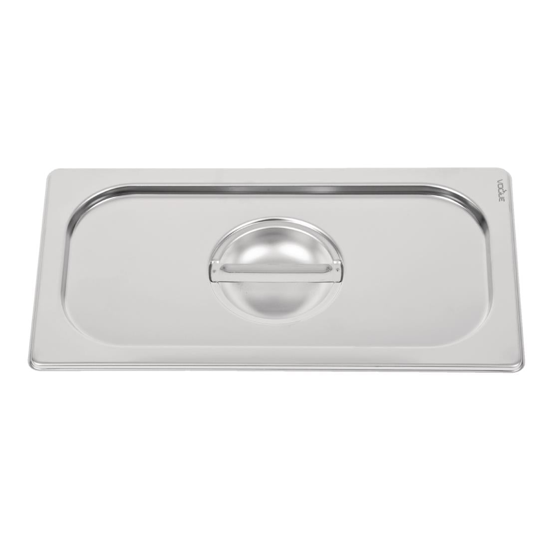 Vogue Heavy Duty Stainless Steel 1/3 Gastronorm Tray Lid - DW457  Vogue   