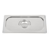 Vogue Heavy Duty Stainless Steel 1/3 Gastronorm Tray Lid - DW457  Vogue   