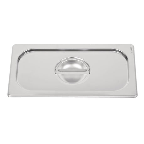 Vogue Heavy Duty Stainless Steel 1/3 Gastronorm Tray Lid - DW457  Vogue   