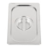 Vogue Heavy Duty Stainless Steel 1/4 Gastronorm Tray Lid - DW458  Vogue   