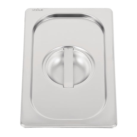 Vogue Heavy Duty Stainless Steel 1/4 Gastronorm Tray Lid - DW458  Vogue   