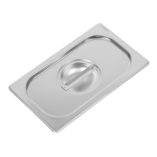 Vogue Heavy Duty Stainless Steel 1/4 Gastronorm Tray Lid - DW458  Vogue   
