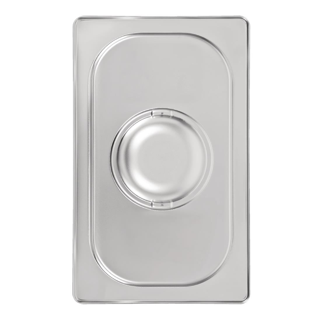 Vogue Heavy Duty Stainless Steel 1/4 Gastronorm Tray Lid - DW458  Vogue   