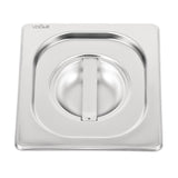 Vogue Heavy Duty Stainless Steel 1/6 Gastronorm Tray Lid - DW459  Vogue   