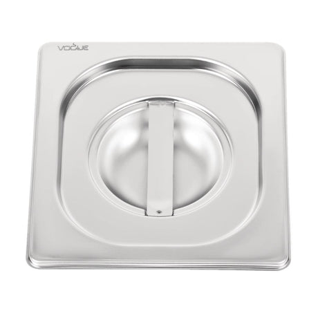 Vogue Heavy Duty Stainless Steel 1/6 Gastronorm Tray Lid - DW459  Vogue   