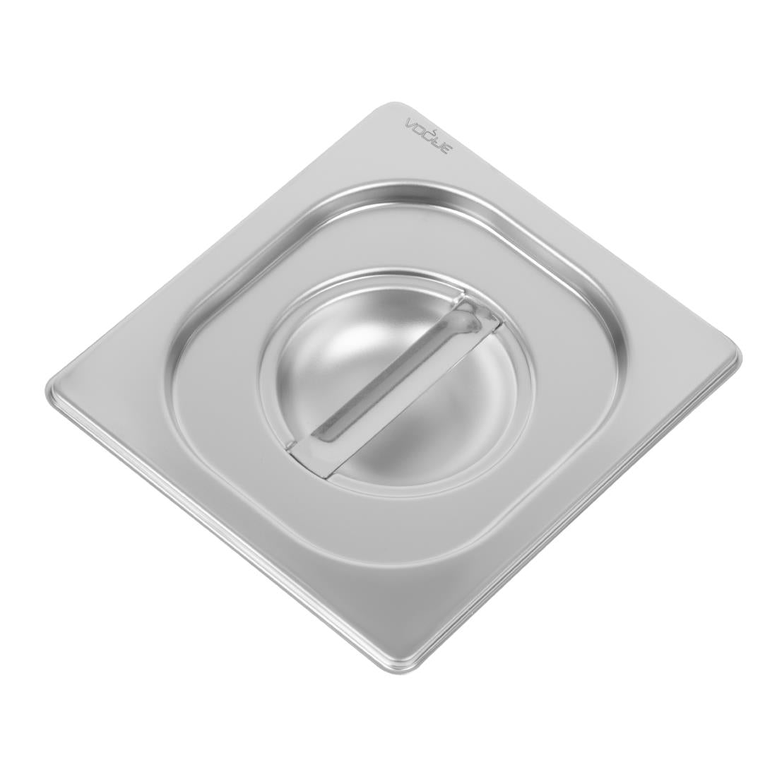 Vogue Heavy Duty Stainless Steel 1/6 Gastronorm Tray Lid - DW459  Vogue   