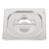 Vogue Heavy Duty Stainless Steel 1/6 Gastronorm Tray Lid - DW459  Vogue   