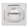 Vogue Heavy Duty Stainless Steel 1/6 Gastronorm Tray Lid - DW459  Vogue   