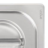 Vogue Heavy Duty Stainless Steel 1/6 Gastronorm Tray Lid - DW459  Vogue   