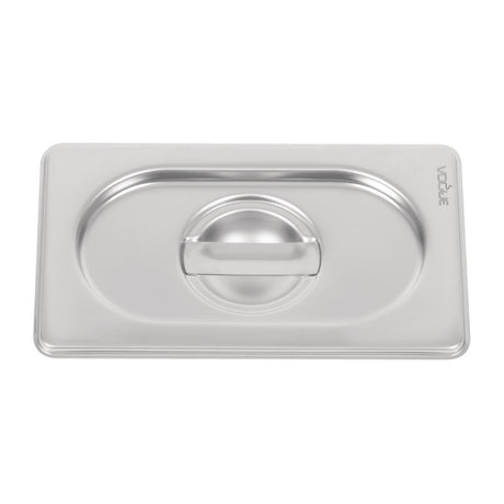 Vogue Heavy Duty Stainless Steel 1/9 Gastronorm Tray Lid - DW460  Vogue   