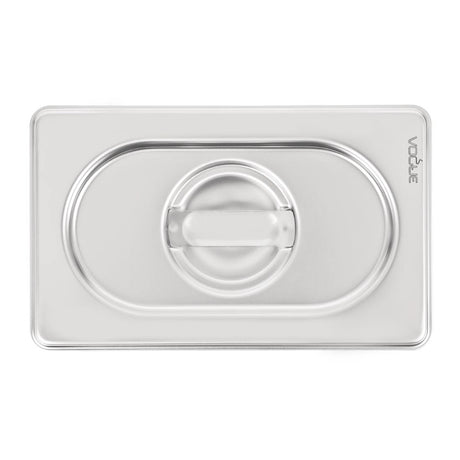 Vogue Heavy Duty Stainless Steel 1/9 Gastronorm Tray Lid - DW460  Vogue   