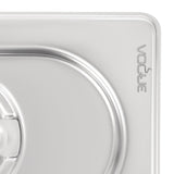 Vogue Heavy Duty Stainless Steel 1/9 Gastronorm Tray Lid - DW460  Vogue   