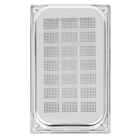 Vogue Heavy Duty Stainless Steel Perforated 1/1 Gastronorm Tray 65mm - DW461  Vogue   