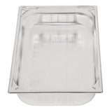 Vogue Heavy Duty Stainless Steel Perforated 1/1 Gastronorm Tray 100mm - DW462  Vogue   