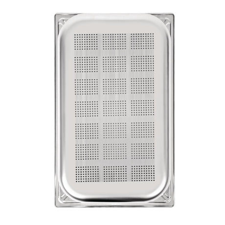 Vogue Heavy Duty Stainless Steel Perforated 1/1 Gastronorm Tray 100mm - DW462  Vogue   