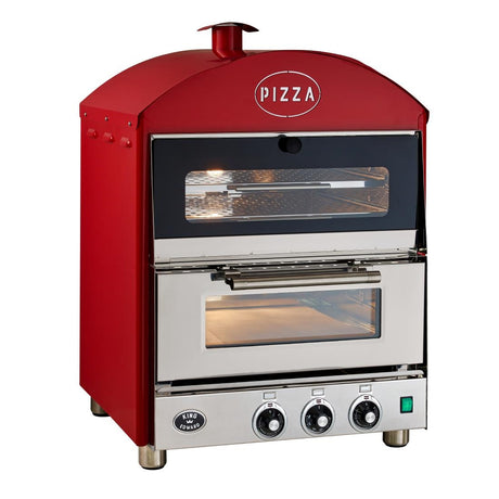 King Edward Pizza King Oven and Warmer PK1W Red - DW475  King Edward   