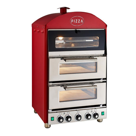King Edward Pizza King Oven and Warmer PK2W Red - DW477  King Edward   
